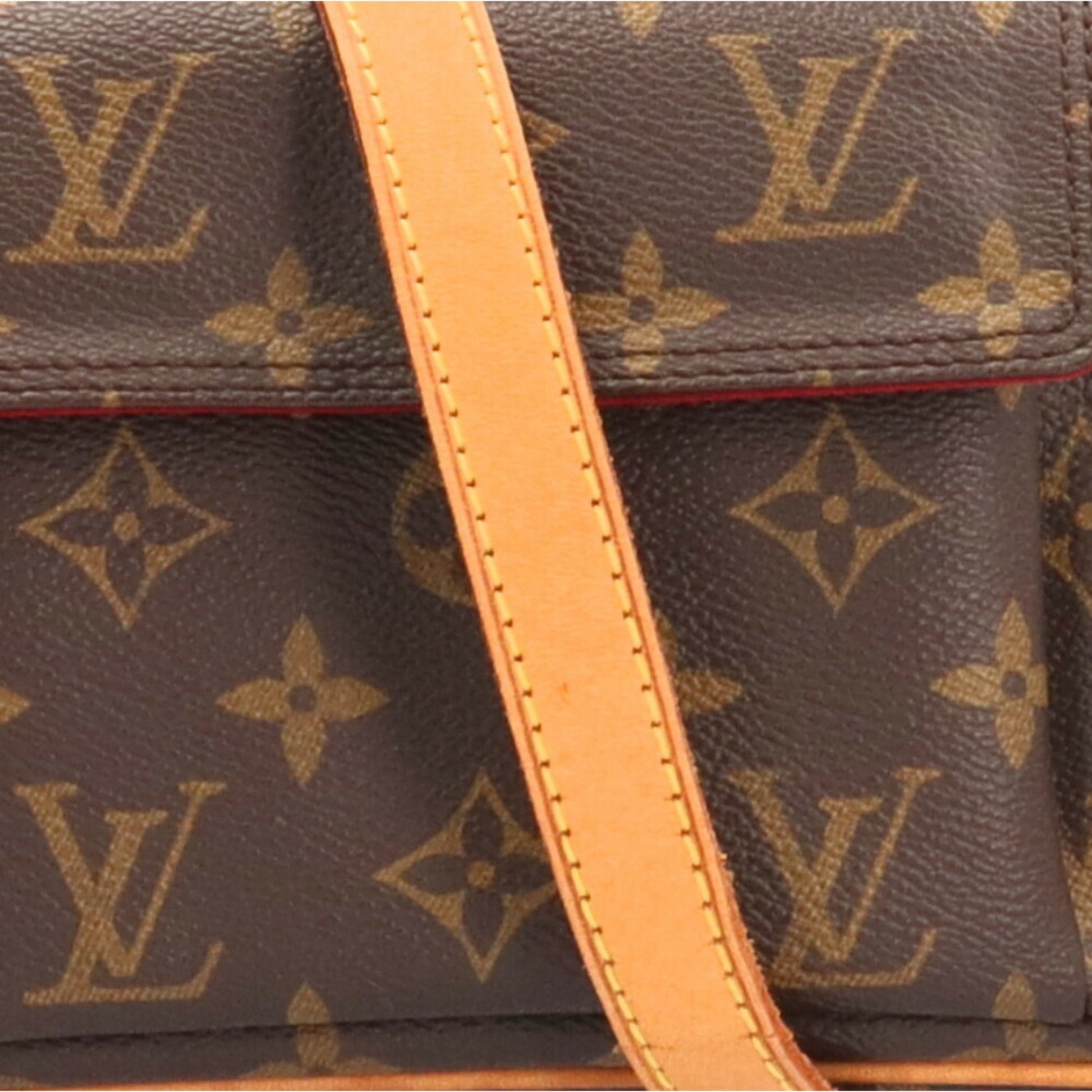 Louis Vuitton Viva Cité, Brown, Canvas, shoulder