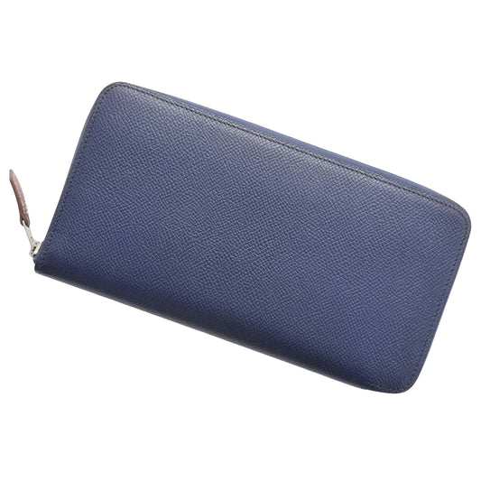 Hermès Silk'In, Blue, Leather, wallet