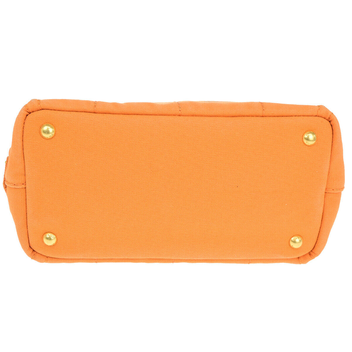 Prada Canapa, Orange, Canvas, handbag