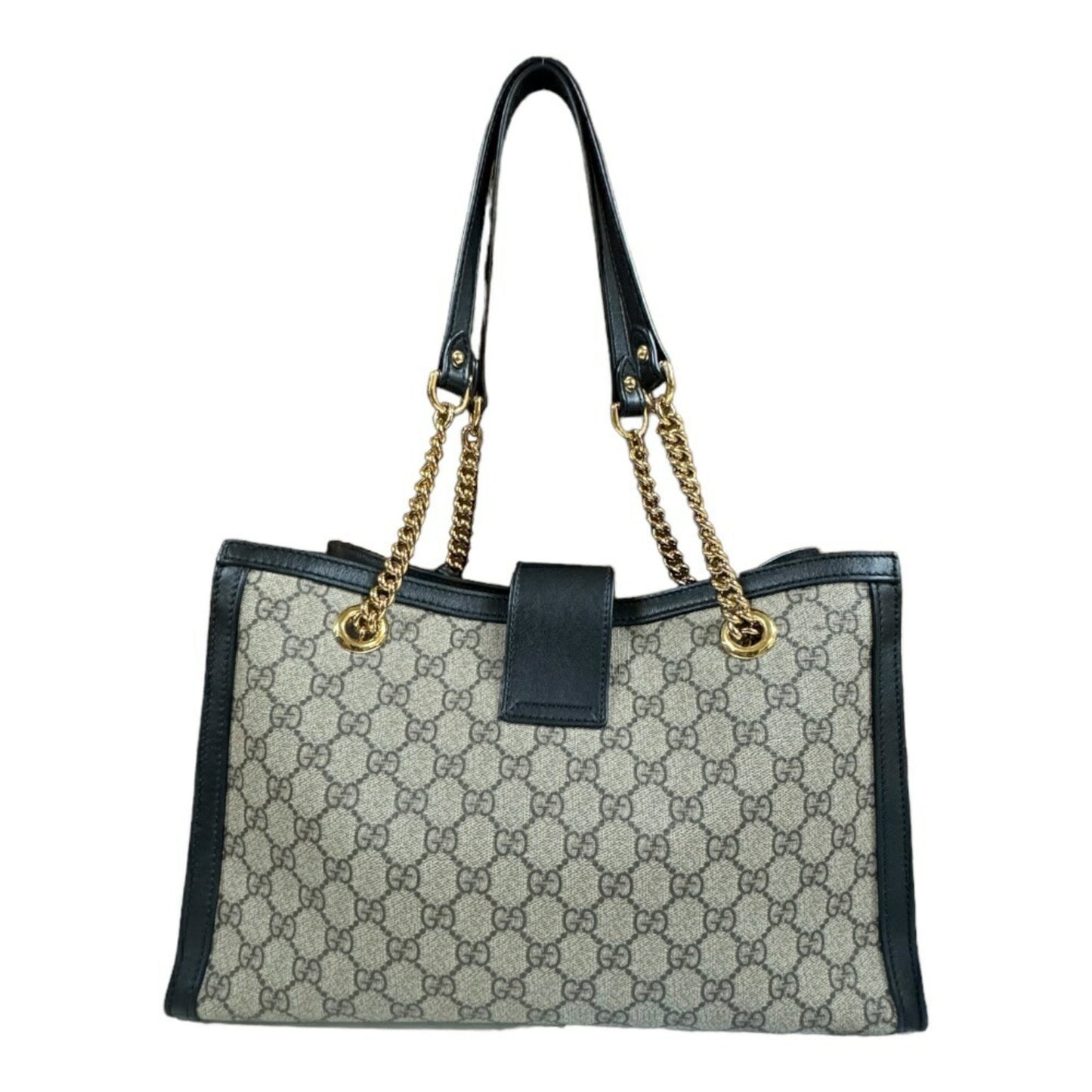 Gucci Padlock, Beige, Canvas, shoulder