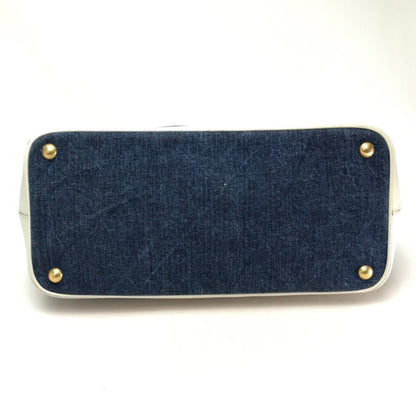 Prada Galleria, Blue, Denim - Jeans, handbag