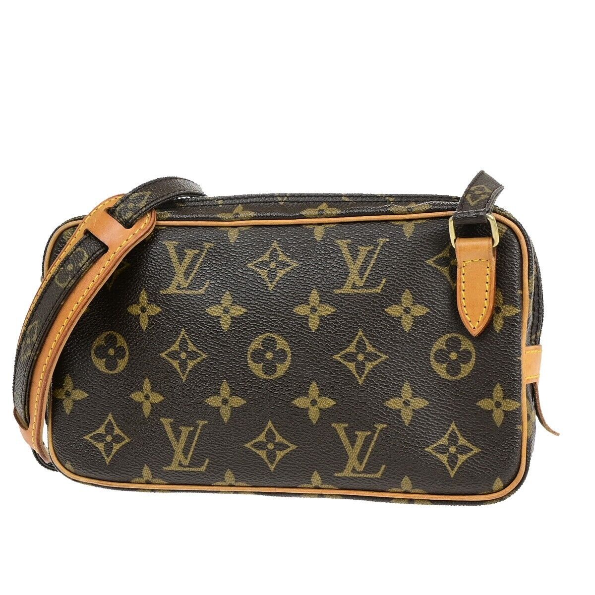 Louis Vuitton Marly, Brown, Canvas, shoulder