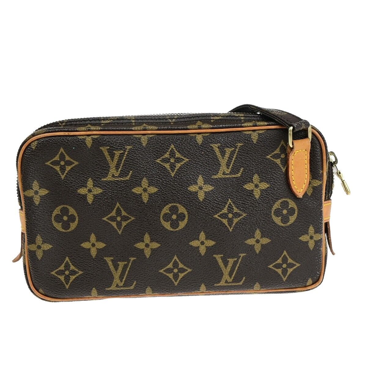 Louis Vuitton Marly, Brown, Canvas, shoulder