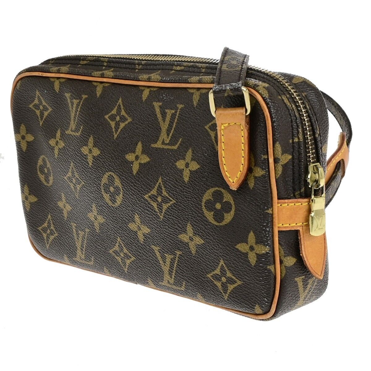 Louis Vuitton Marly, Brown, Canvas, shoulder