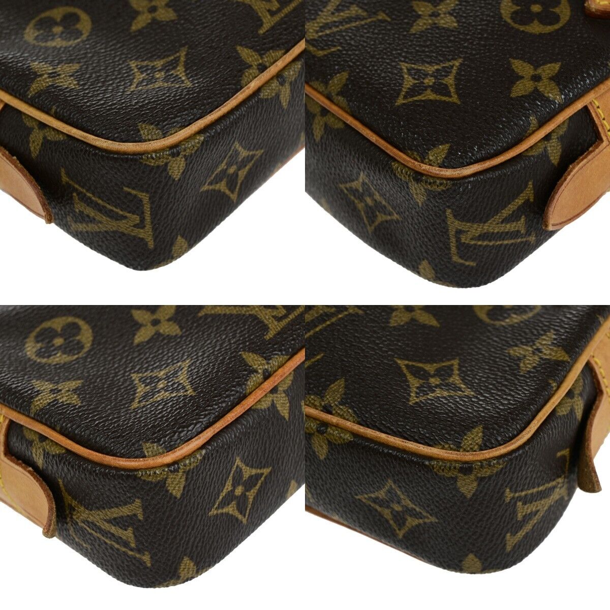 Louis Vuitton Marly, Brown, Canvas, shoulder