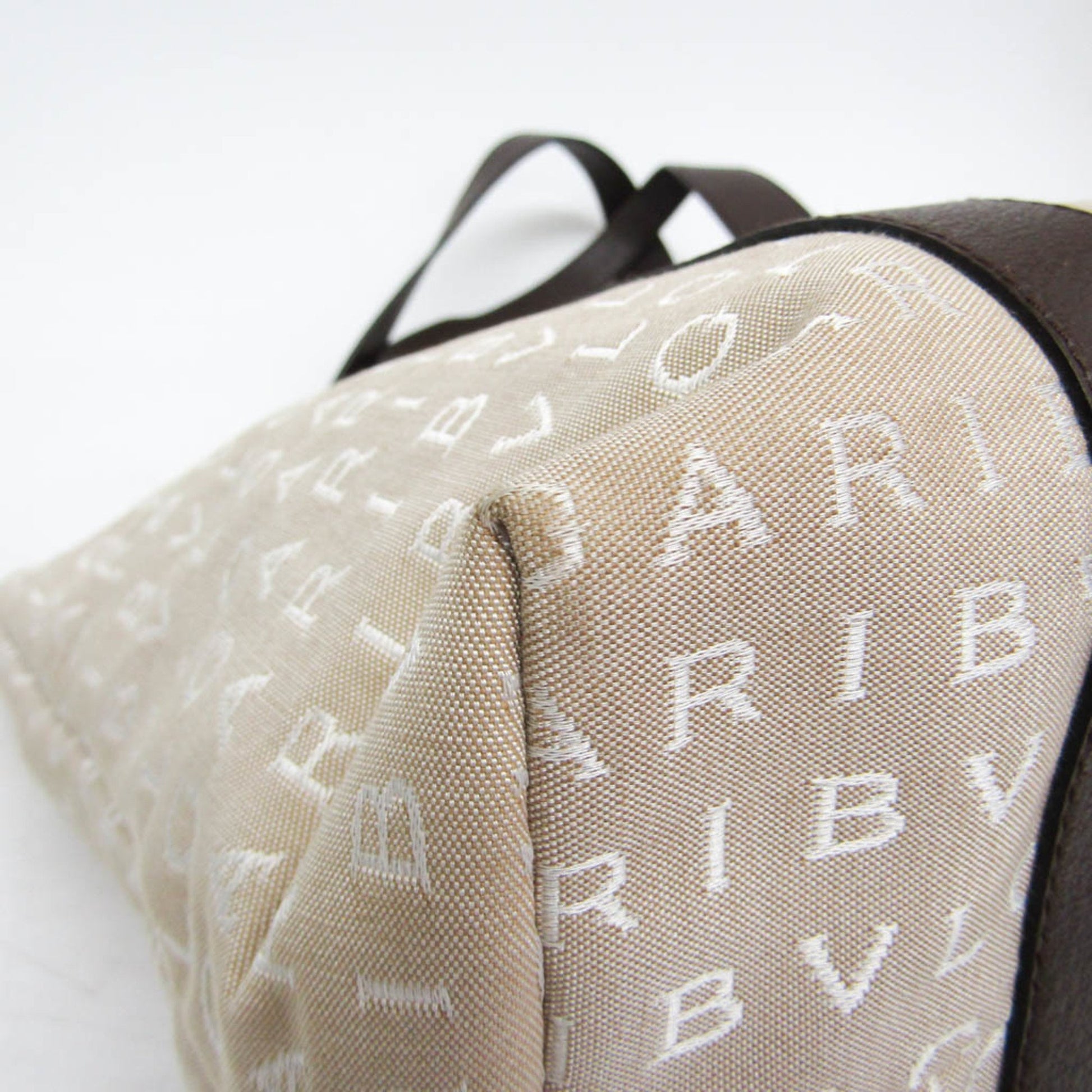 Bulgari Logo mania, Beige, Canvas, tote