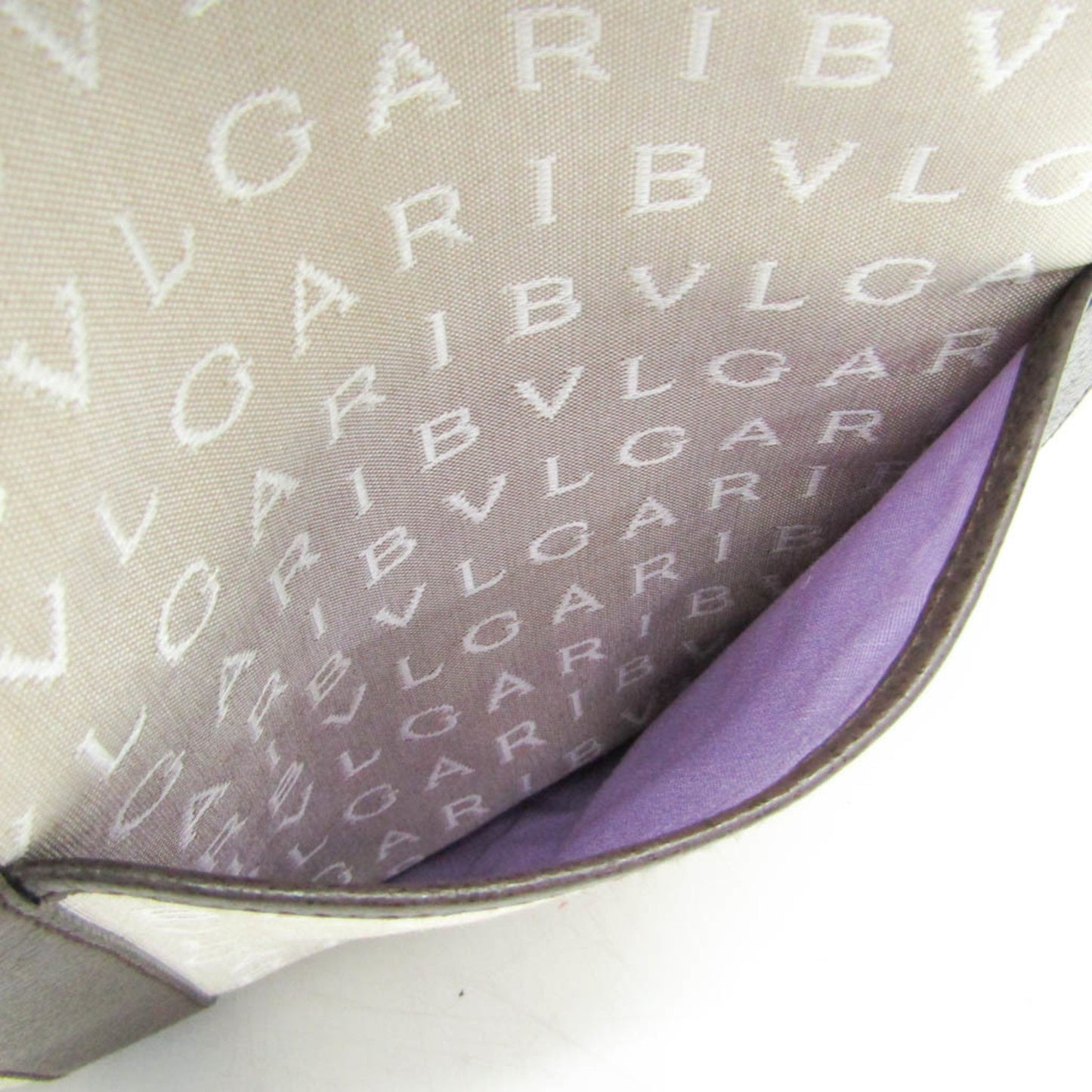 Bulgari Logo mania, Beige, Canvas, tote