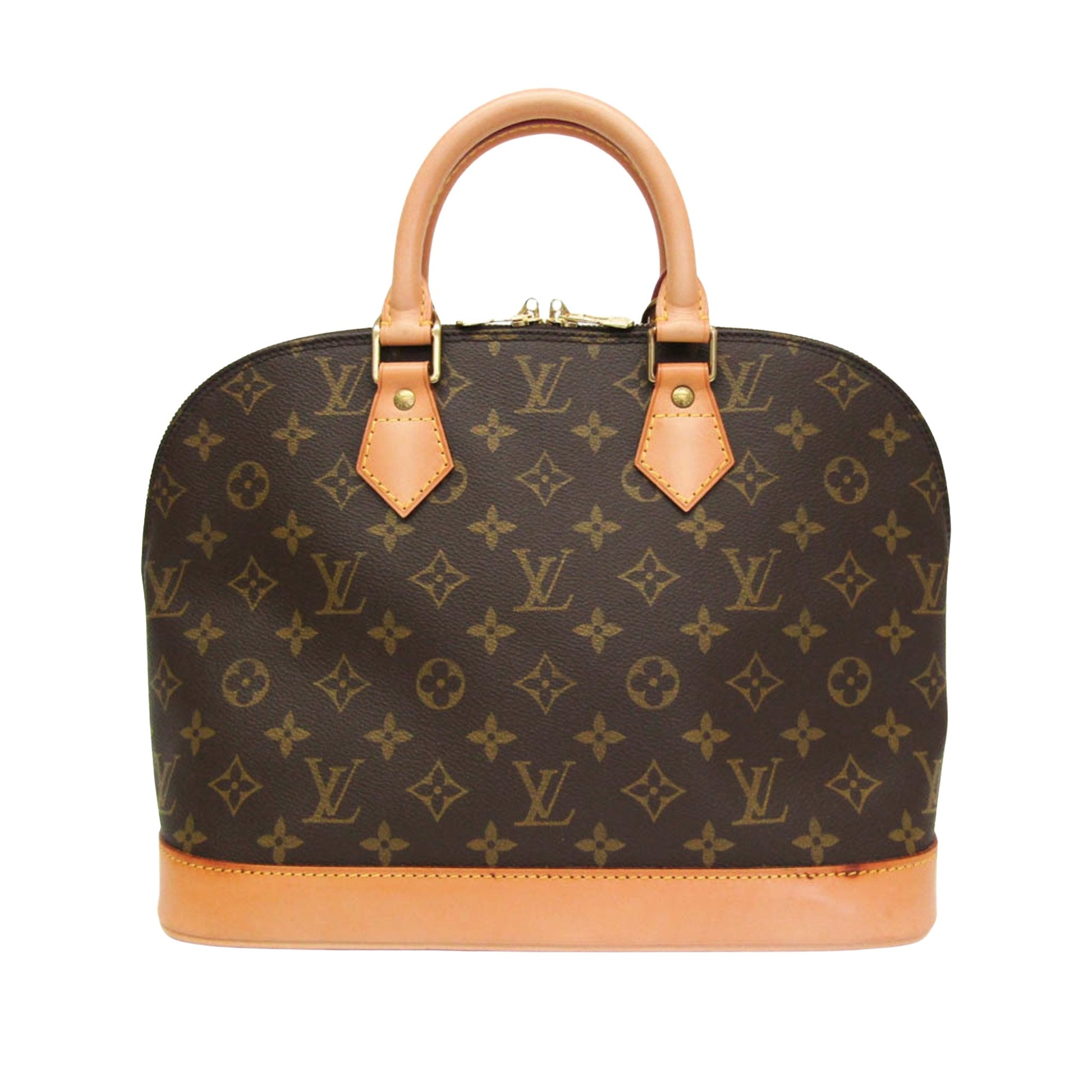 Louis Vuitton Alma, Brown, Canvas, handbag