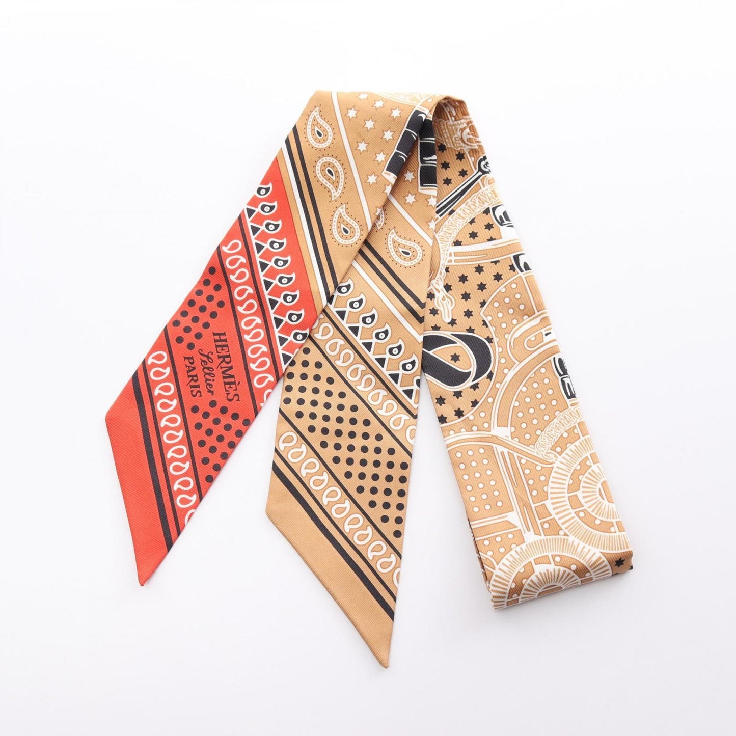 Hermes TWILLY SCARF Silk, MULTICOLOUR, SILK, Head accessory