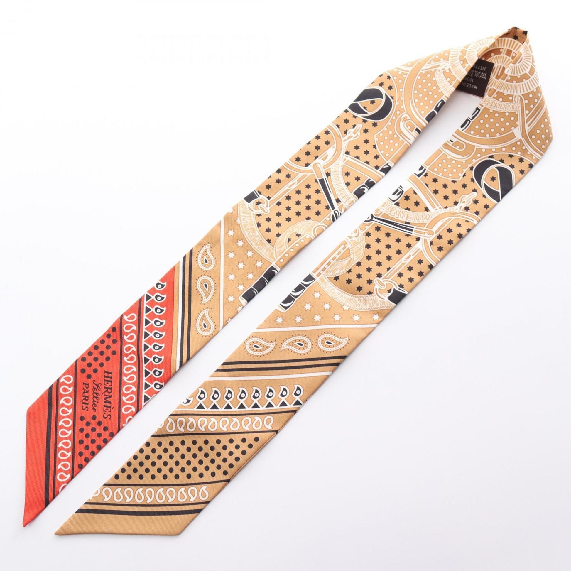 Hermes TWILLY SCARF Silk, MULTICOLOUR, SILK, Head accessory