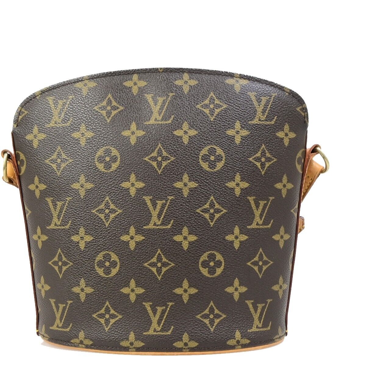 Louis Vuitton Drouot, Brown, Canvas, shoulder