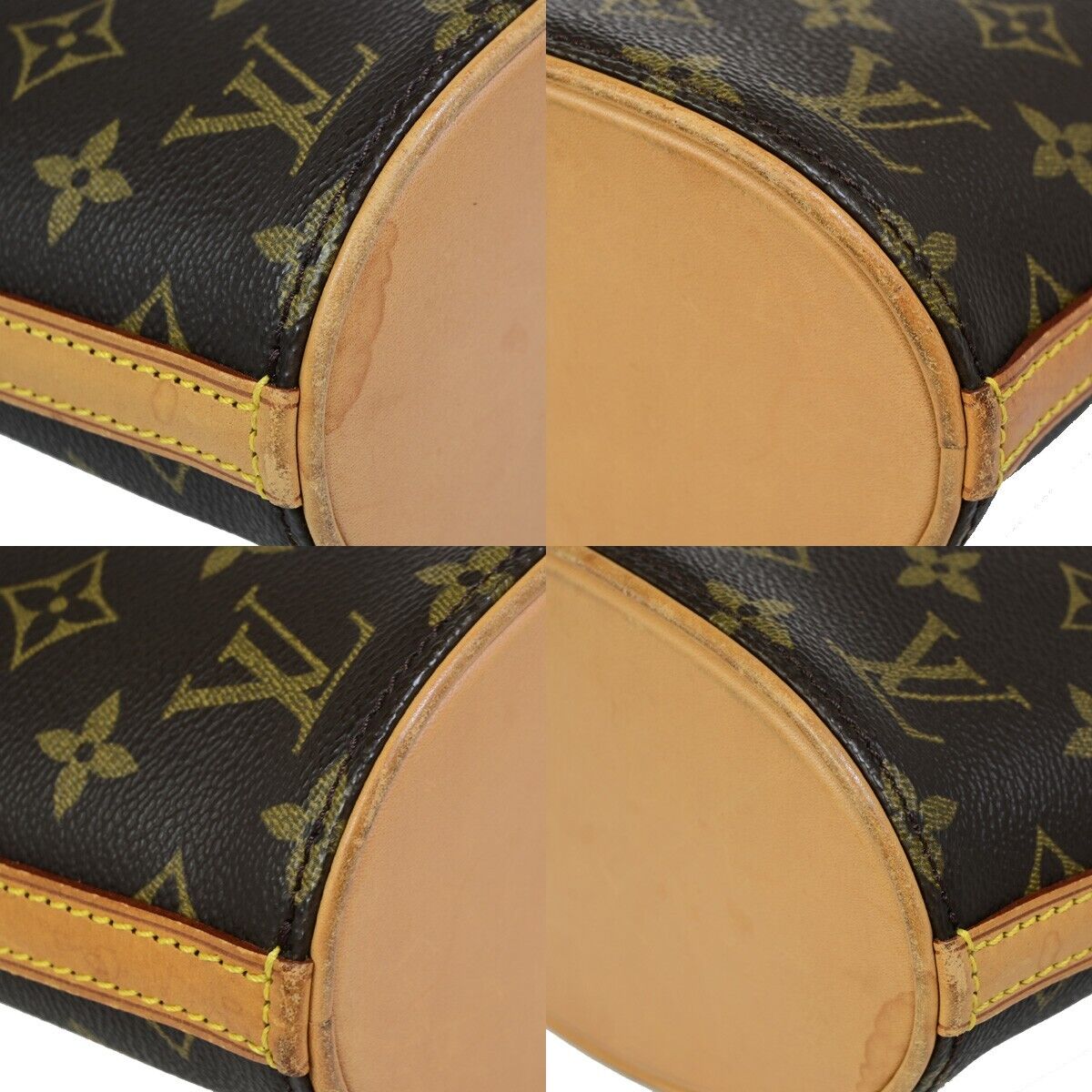 Louis Vuitton Drouot, Brown, Canvas, shoulder