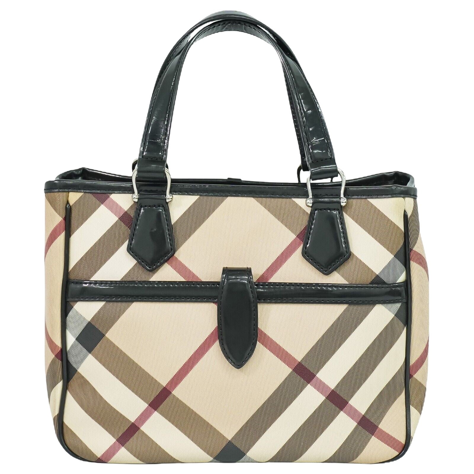 Burberry Nova Check, Beige, Canvas, handbag