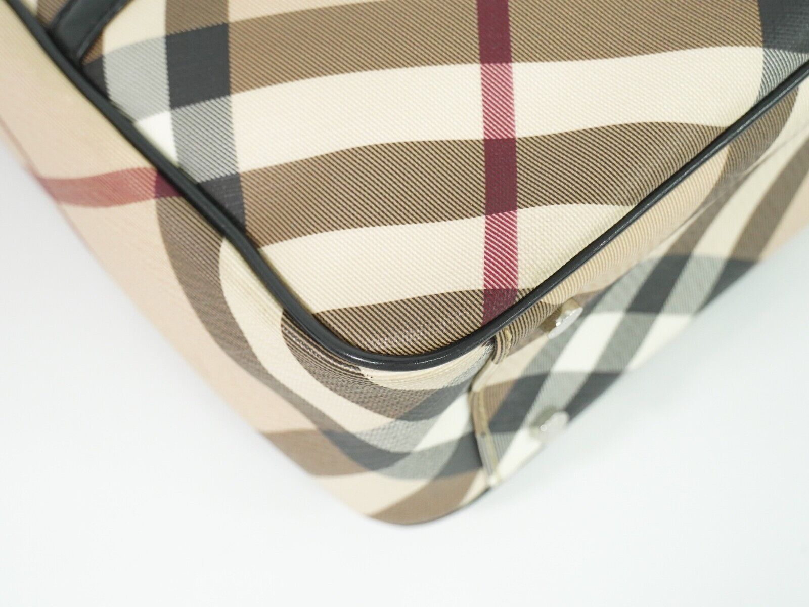 Burberry Nova Check, Beige, Canvas, handbag