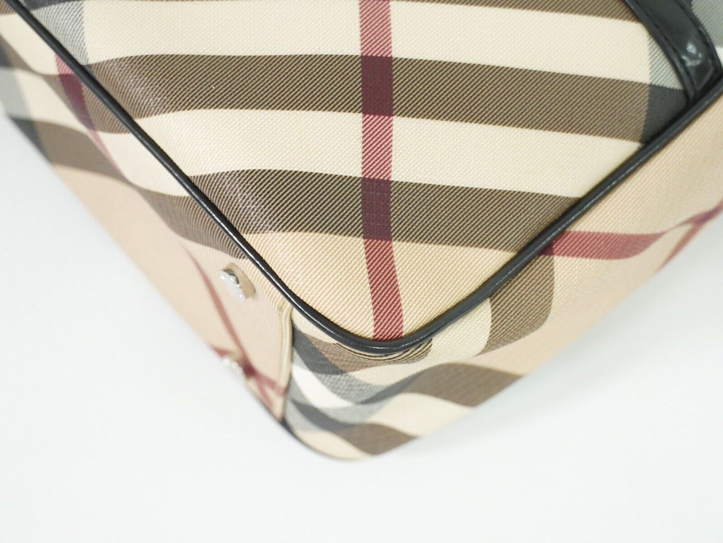 Burberry Nova Check, Beige, Canvas, handbag