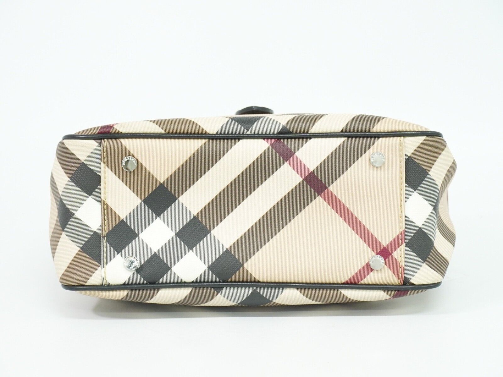 Burberry Nova Check, Beige, Canvas, handbag