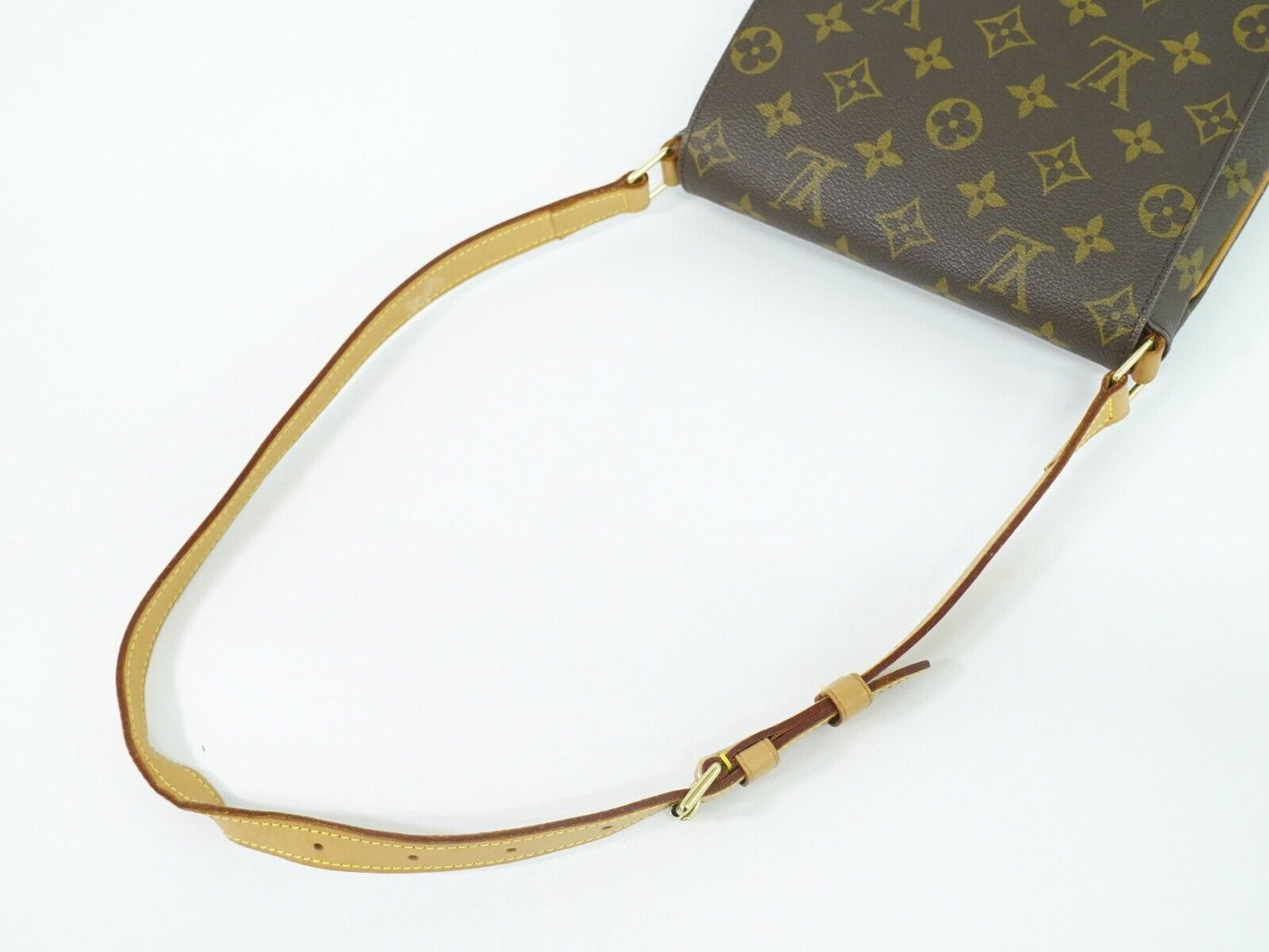 Louis Vuitton Musette Salsa, Brown, Canvas, shoulder