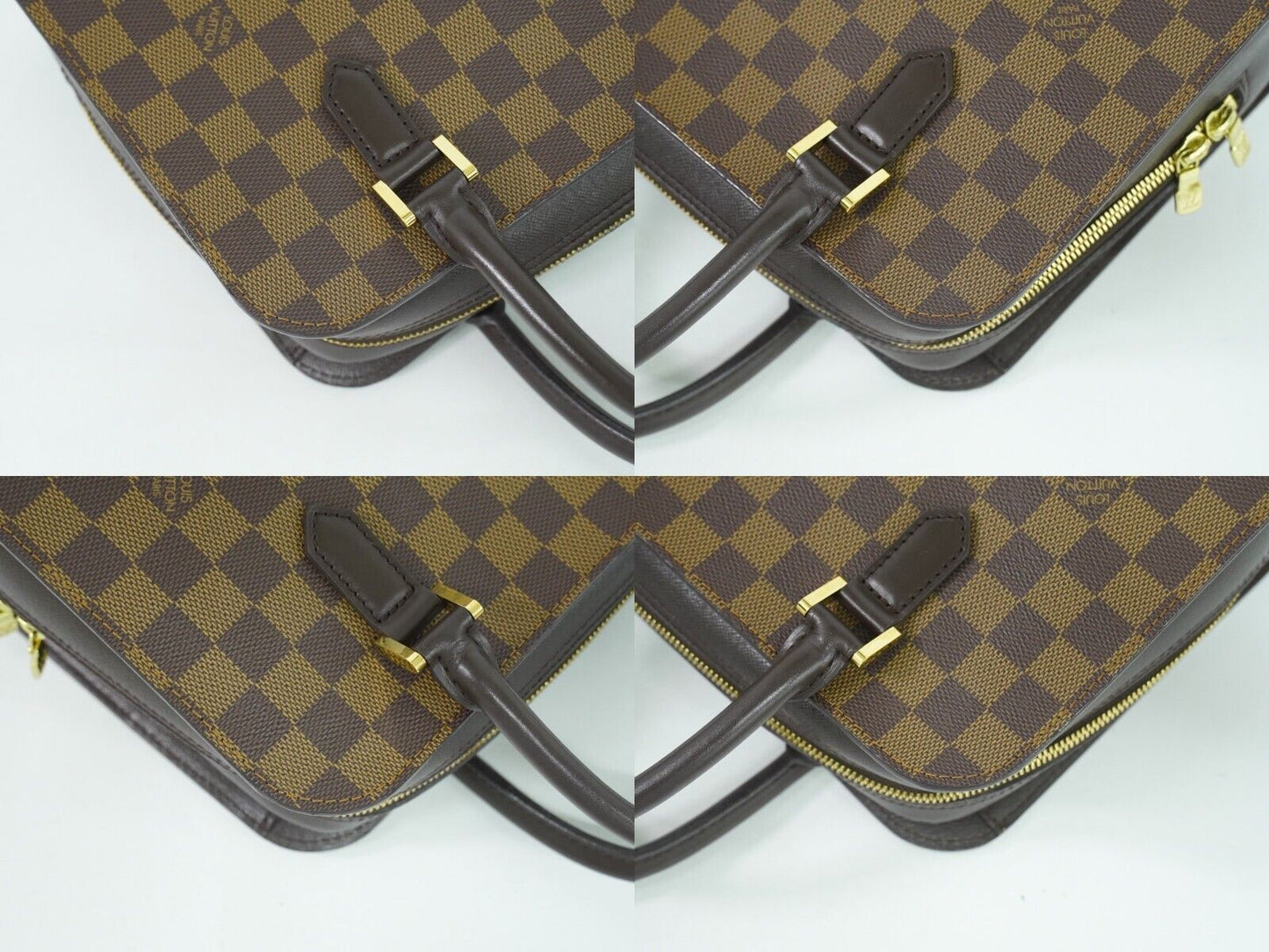 Louis Vuitton Triana, Brown, Canvas, handbag