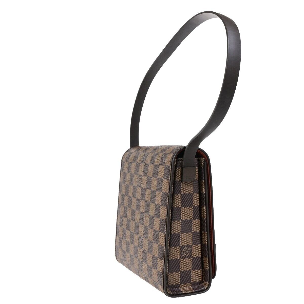 Louis Vuitton Belem MM, Brown, Canvas, handbag