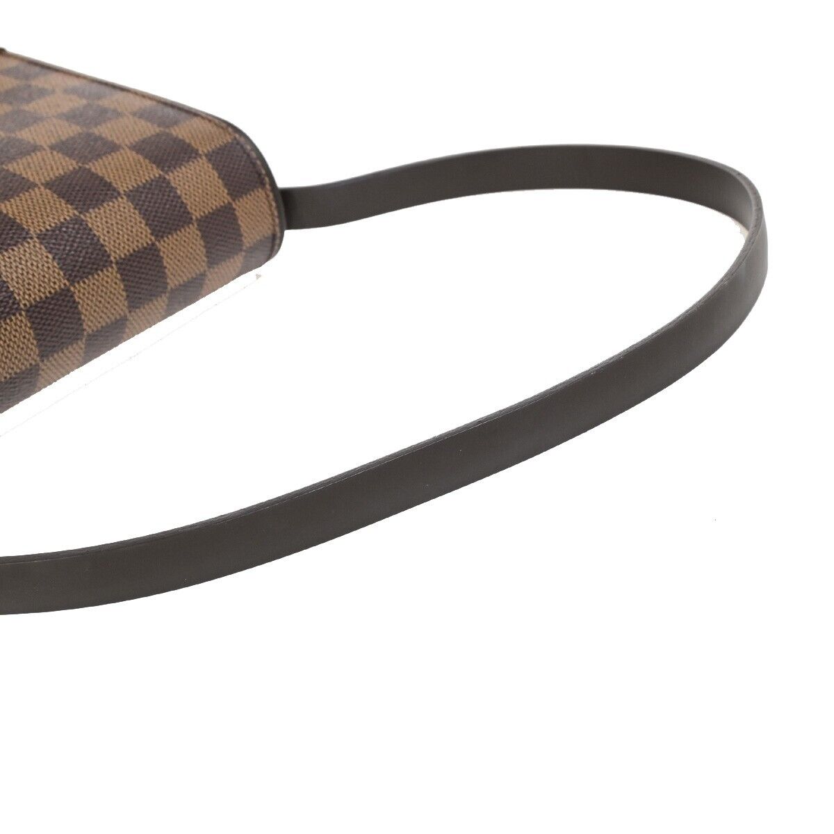 Louis Vuitton Belem MM, Brown, Canvas, handbag