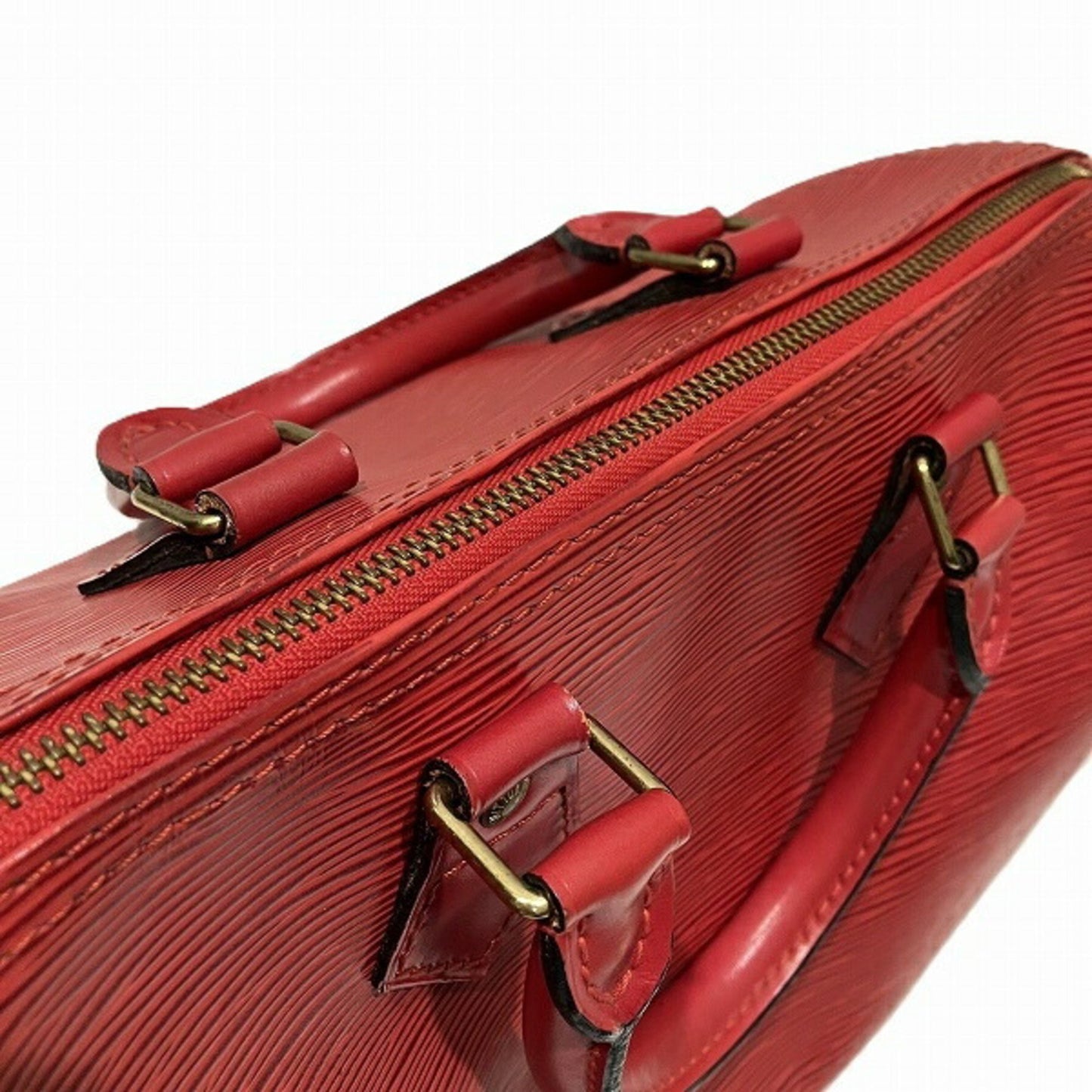 Louis Vuitton Speedy 25, Red, Leather, handbag