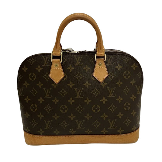 Louis Vuitton Alma, Brown, Canvas, handbag