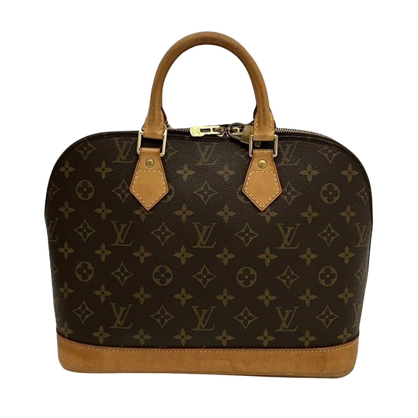 Louis Vuitton Alma, Brown, Canvas, handbag