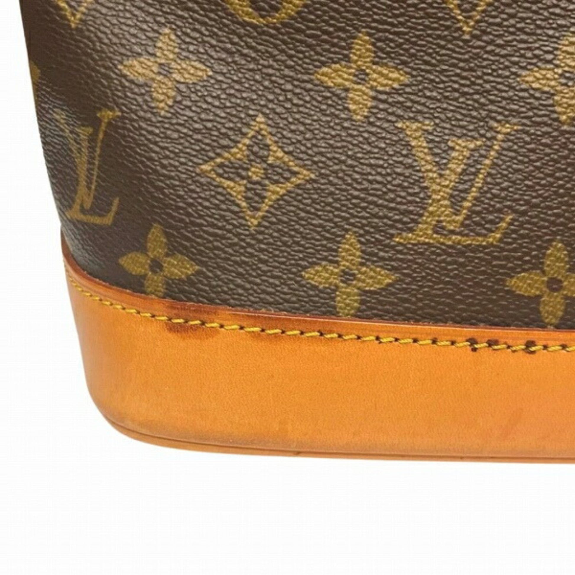 Louis Vuitton Alma, Brown, Canvas, handbag