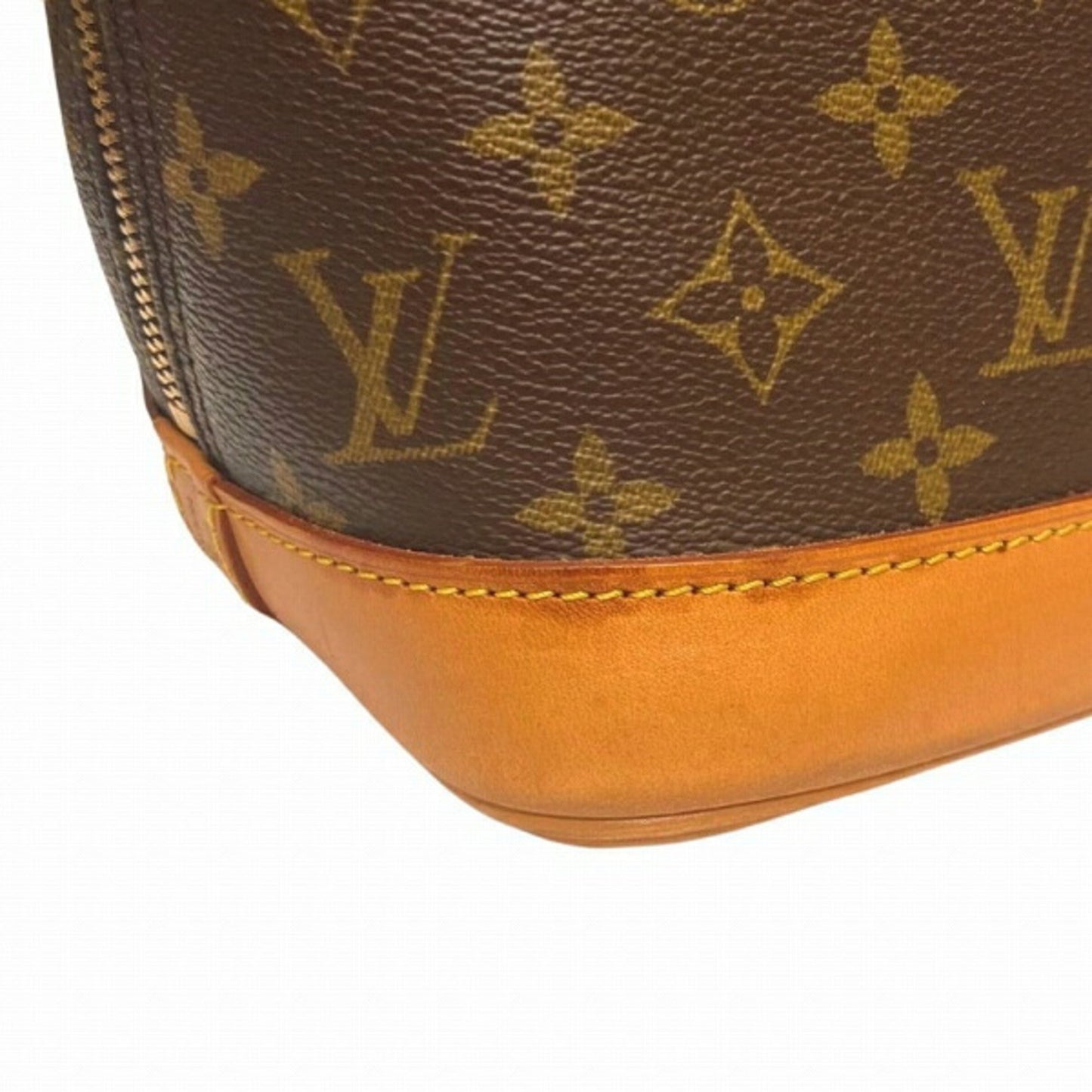 Louis Vuitton Alma, Brown, Canvas, handbag