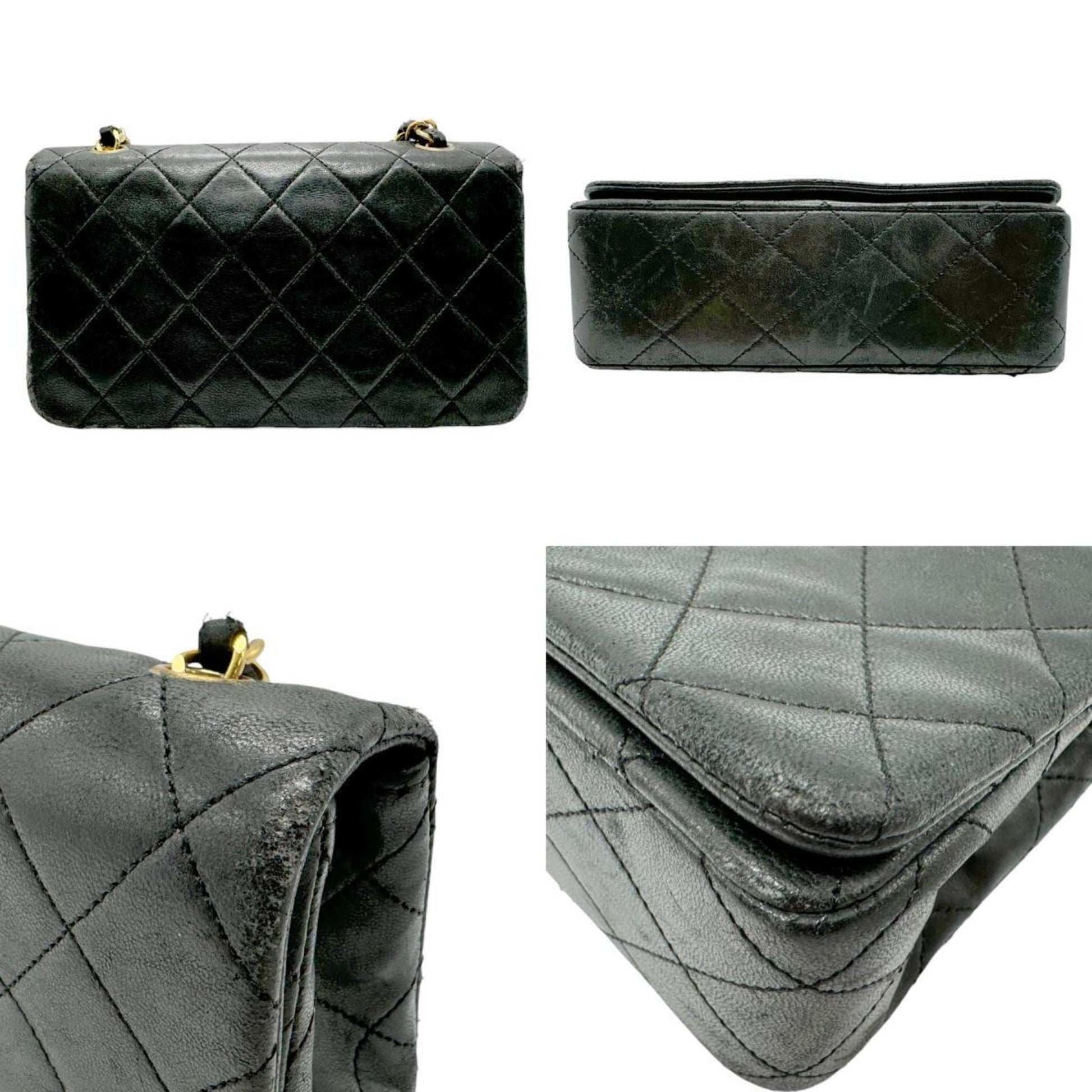 Chanel Timeless, Black, Leather, clutch