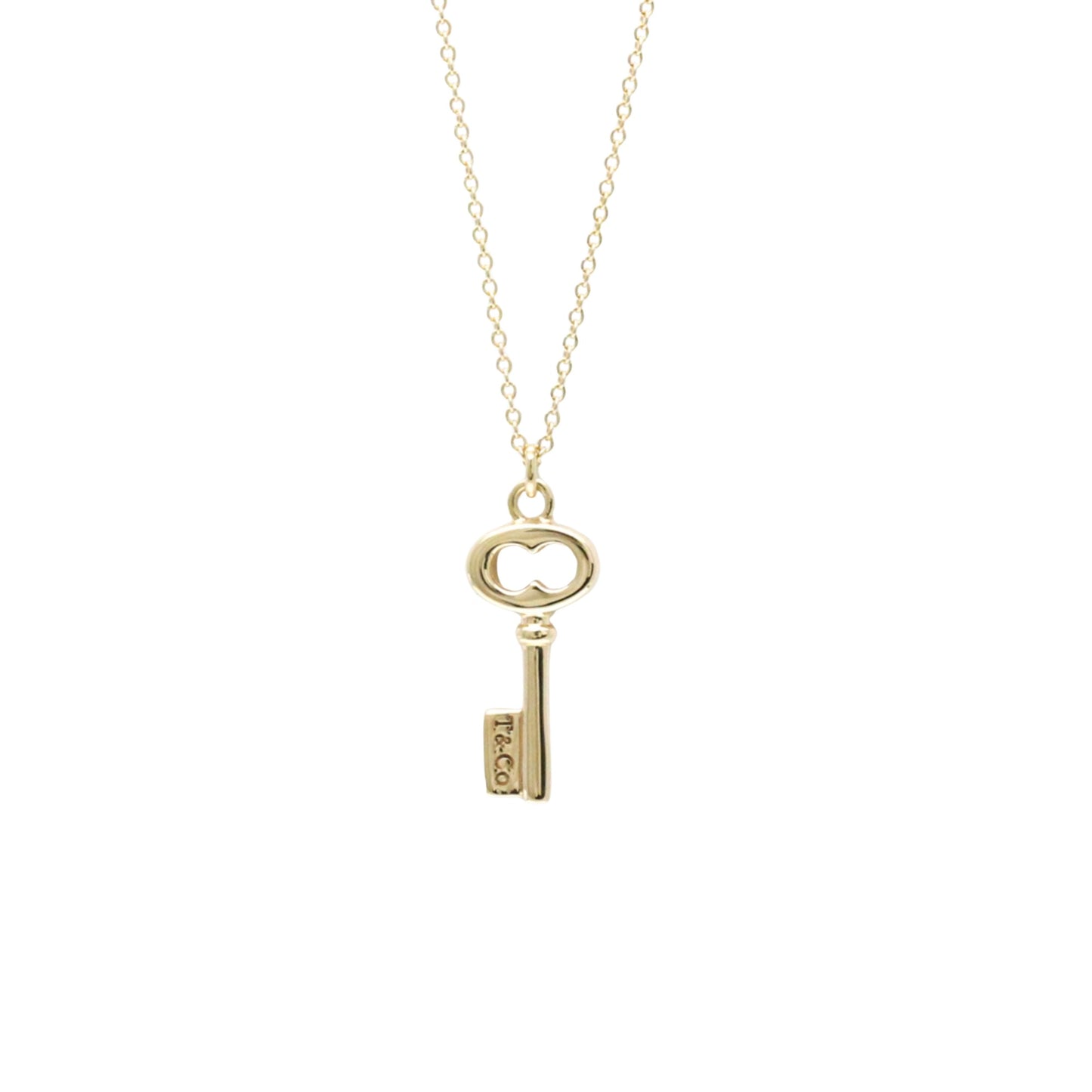 Tiffany & Co Oval key, Gold, Rose Gold, necklace