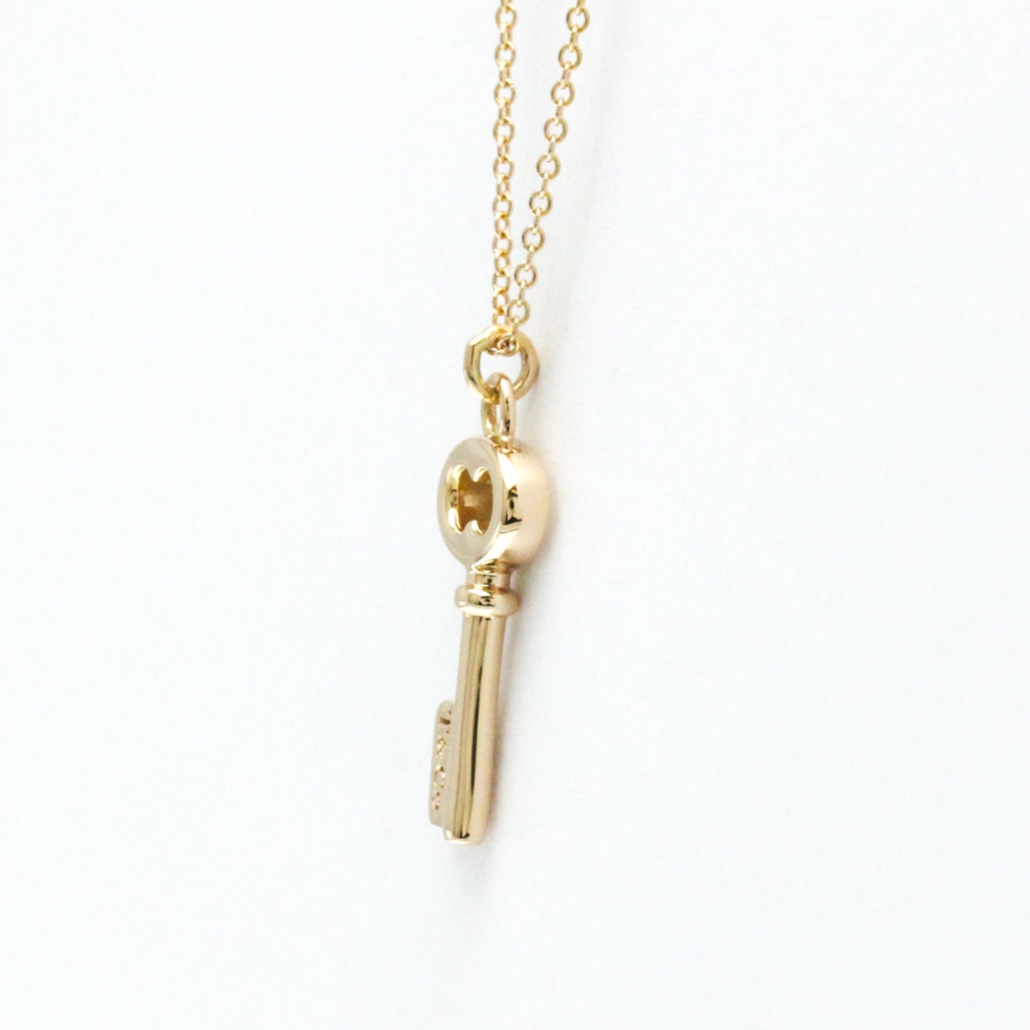 Tiffany & Co Oval key, Gold, Rose Gold, necklace