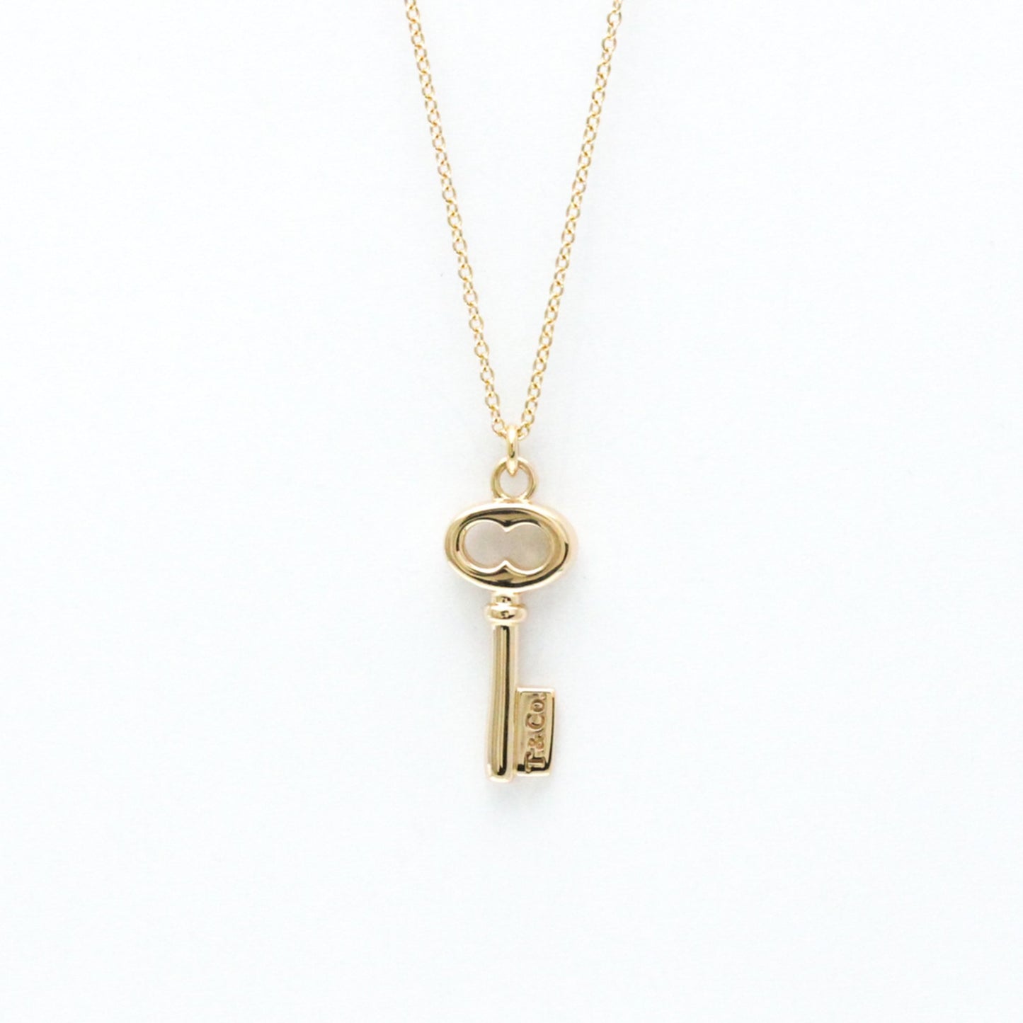 Tiffany & Co Oval key, Gold, Rose Gold, necklace