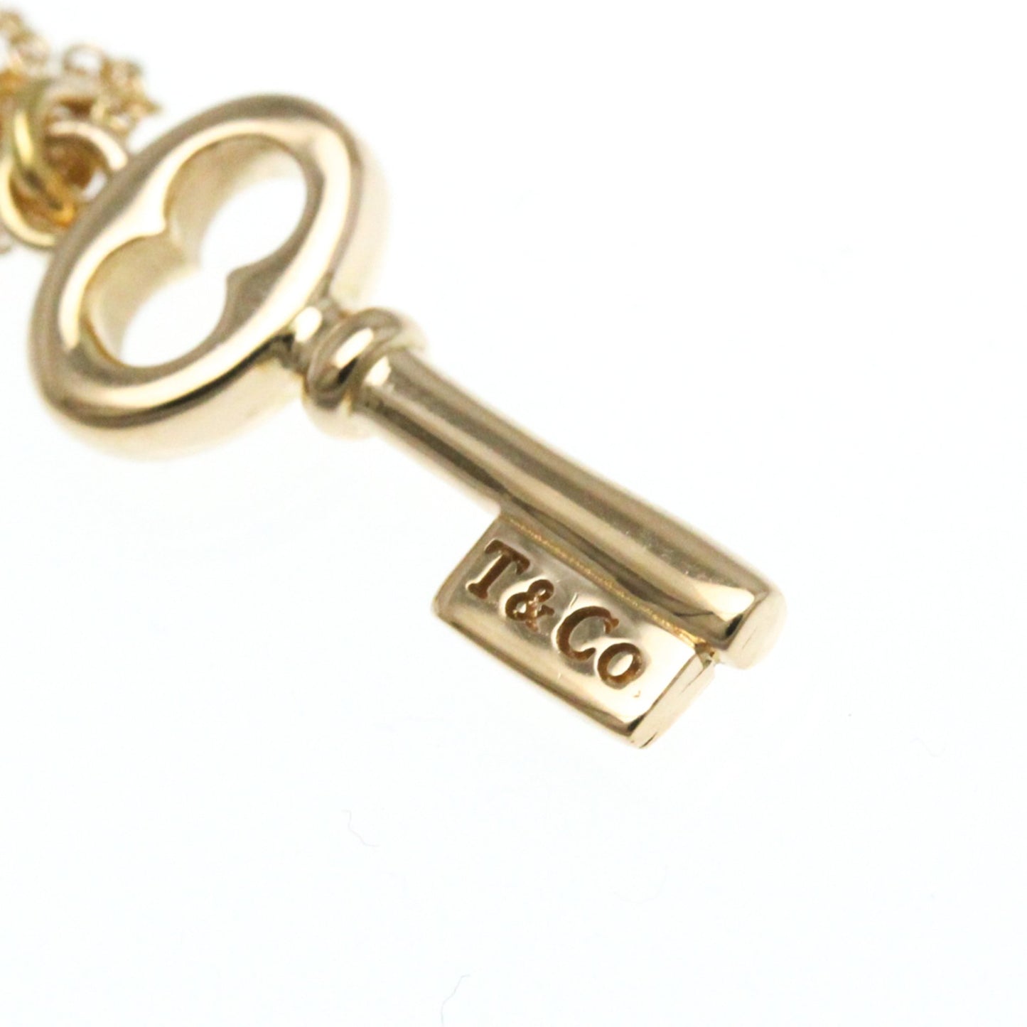 Tiffany & Co Oval key, Gold, Rose Gold, necklace