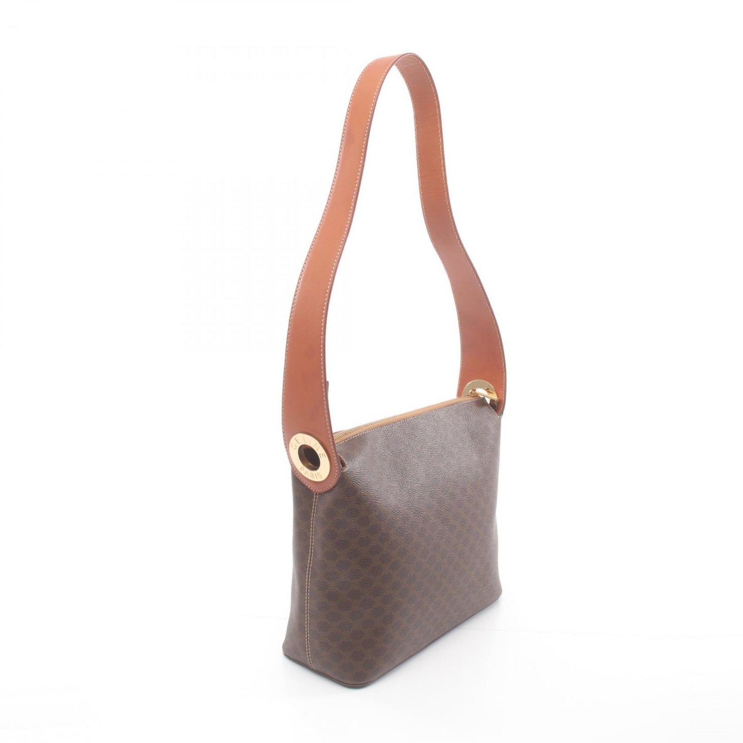 Céline Macadam, Brown, Canvas, shoulder