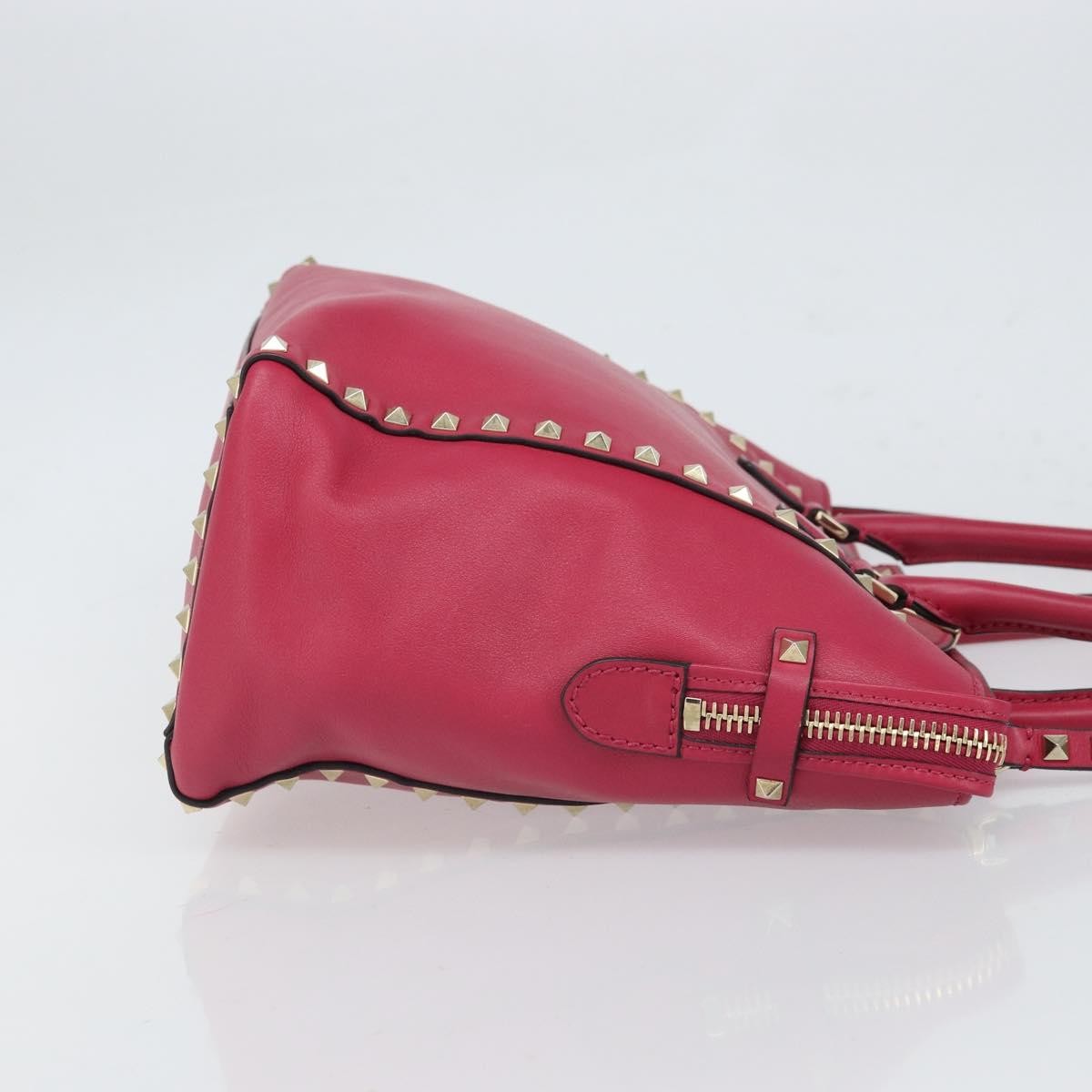 Valentino Garavani Rockstud Tote Rigid Leather, Pink, Leather, Tote Bag