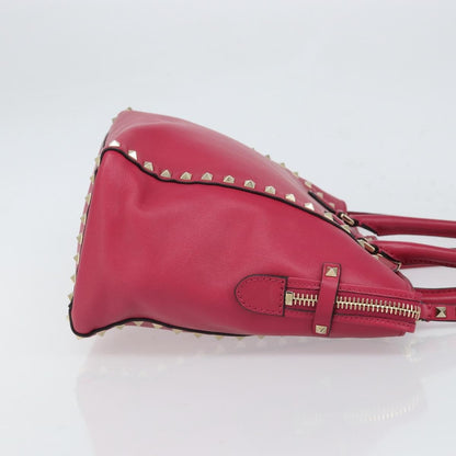 Valentino Garavani Rockstud Tote Rigid Leather, Pink, Leather, Tote Bag