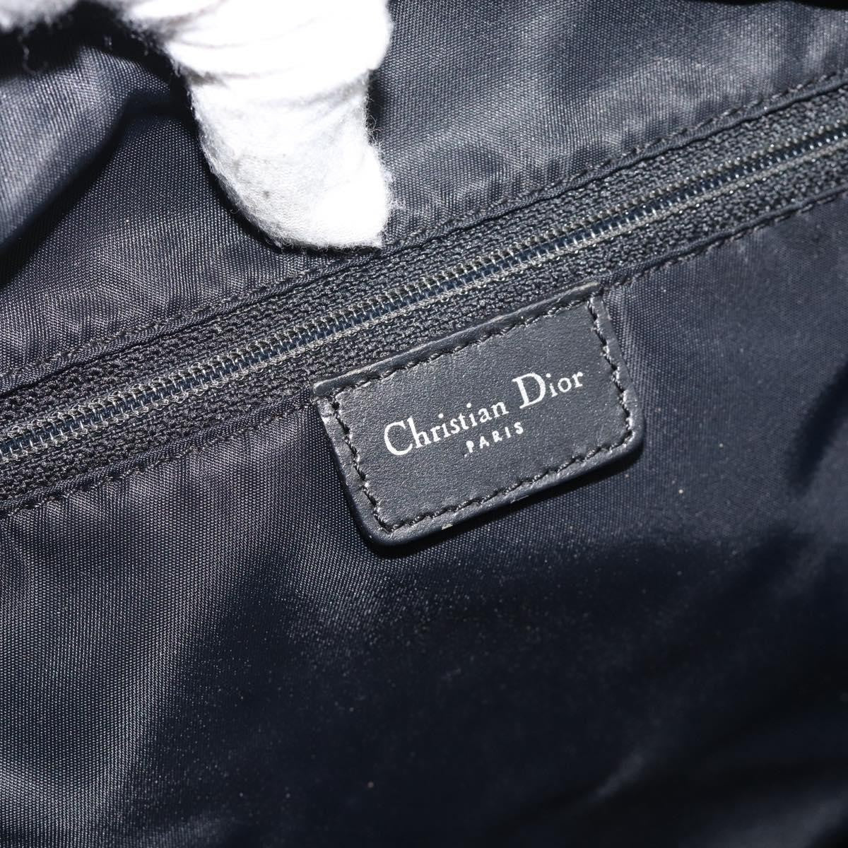 Christian Dior Vintage Trotter Messenger Diorissimo Canvas, Black, Canvas, Shoulder Bag