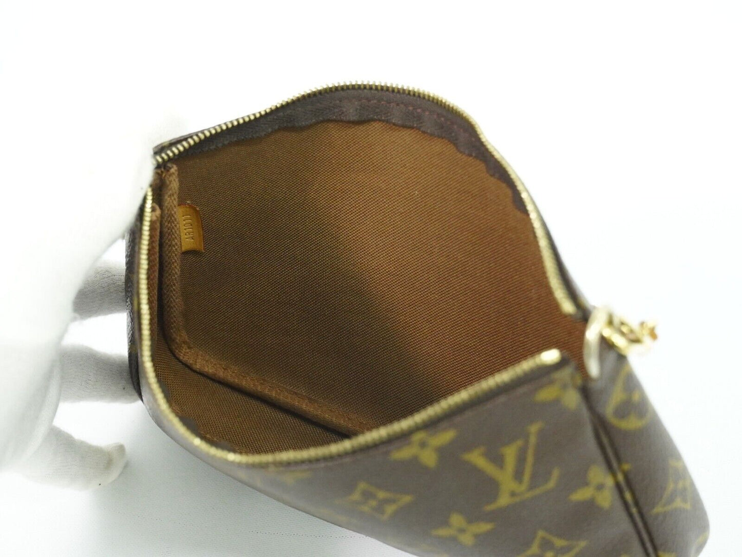 Louis Vuitton Pochette accessoires, Brown, Canvas, clutch