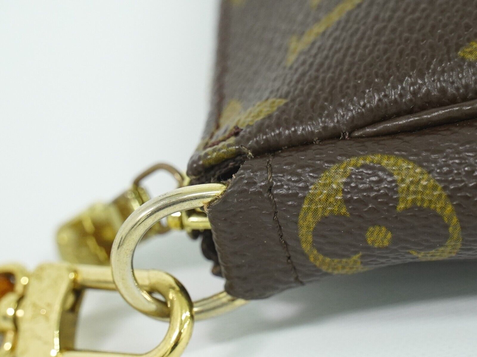 Louis Vuitton Pochette accessoires, Brown, Canvas, clutch