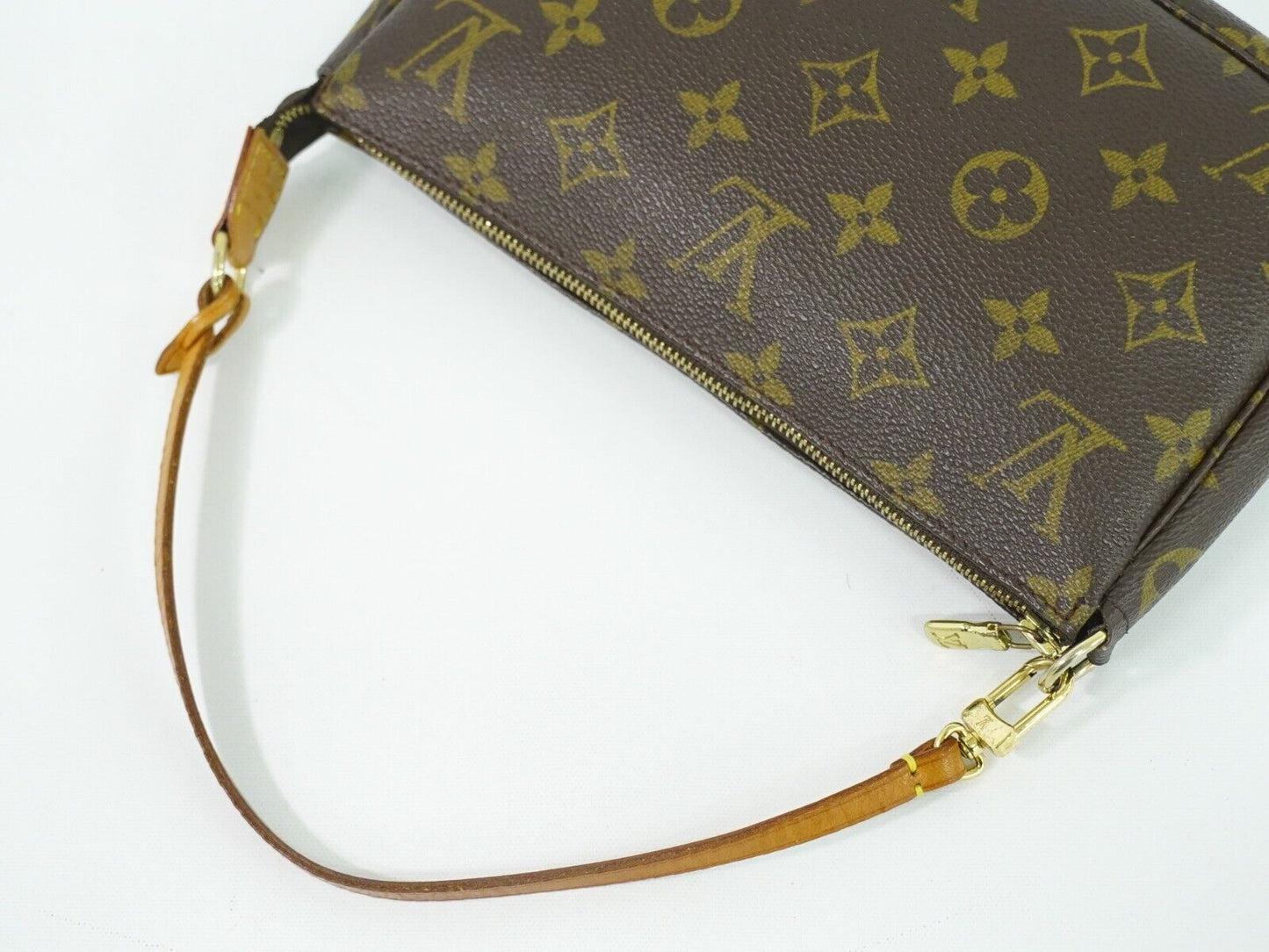 Louis Vuitton Pochette accessoires, Brown, Canvas, clutch