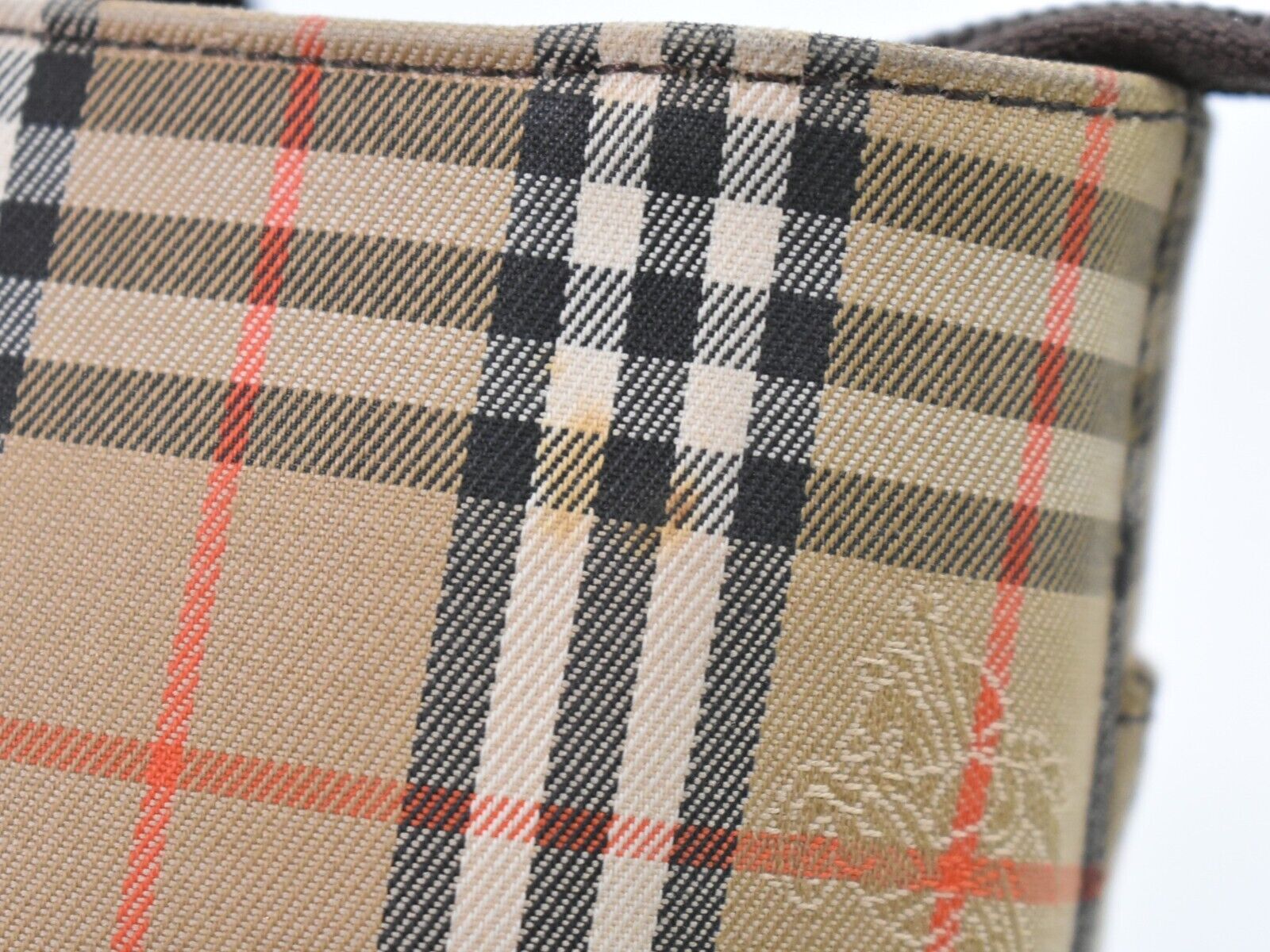 Burberry Nova Check, Beige, Canvas, handbag