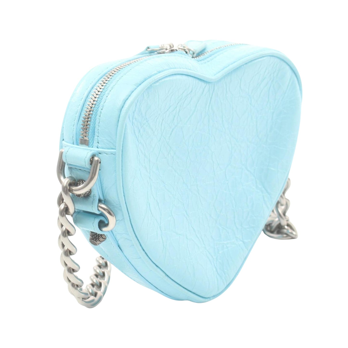 Balenciaga Cagole, Blue, Leather, shoulder