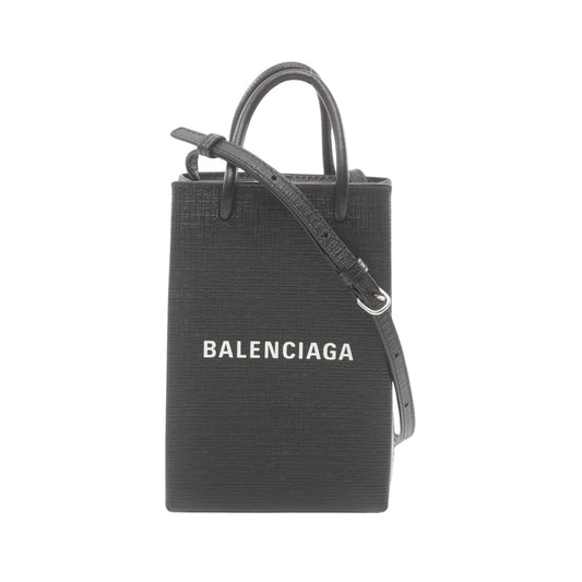 Balenciaga Shopping Tote, Black, Leather, shoulder