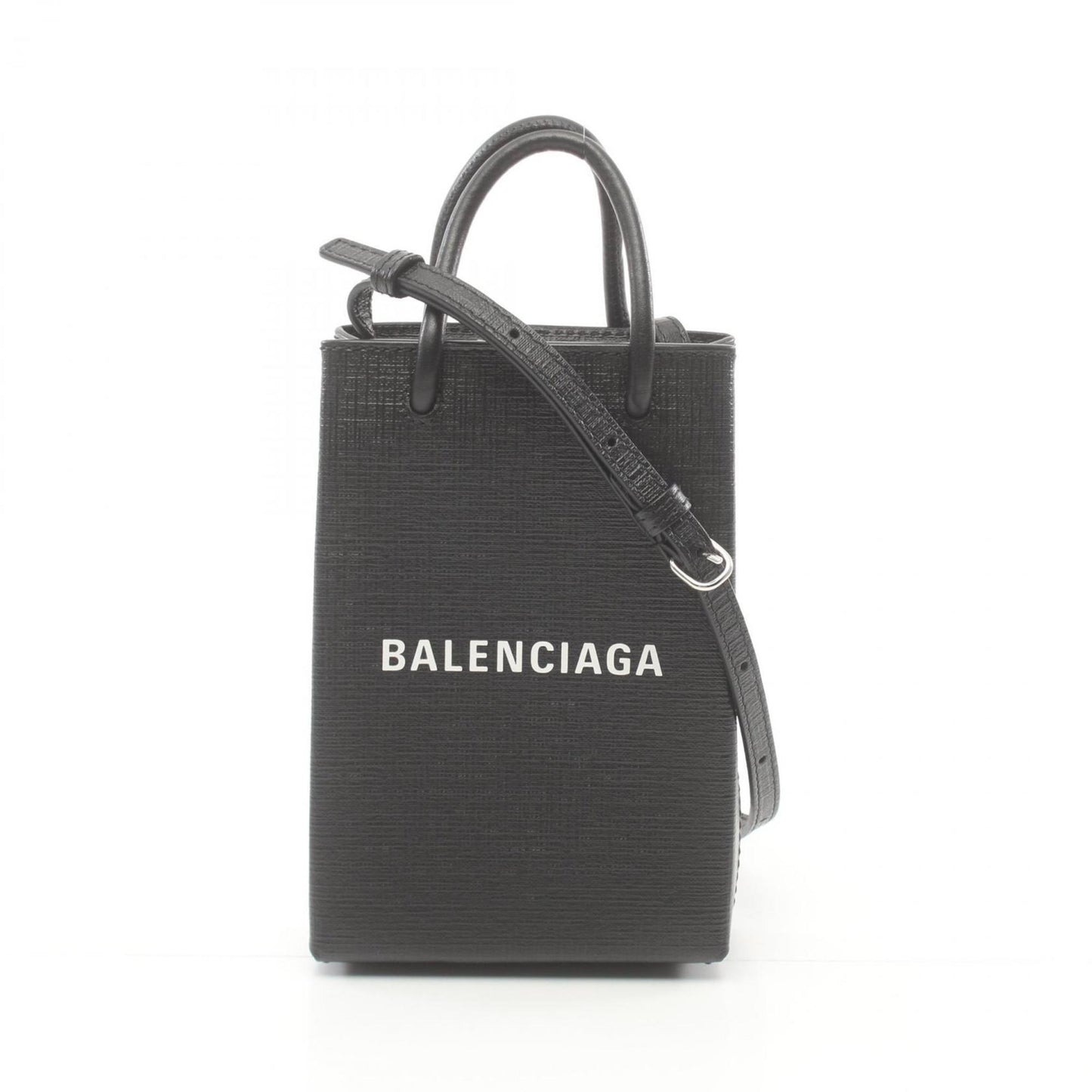 Balenciaga Shopping Tote, Black, Leather, shoulder