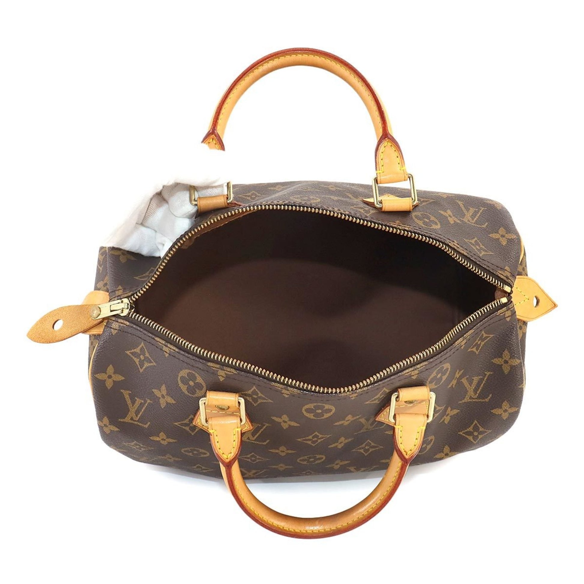 Louis Vuitton Speedy 30, Brown, Canvas, handbag