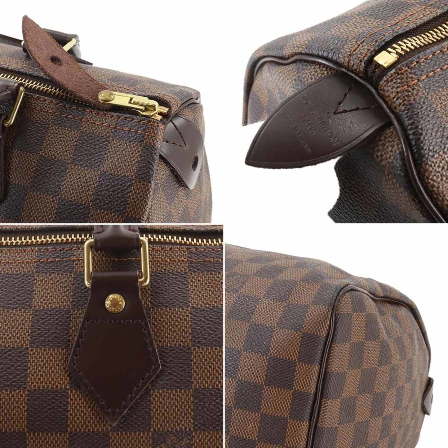 Louis Vuitton Speedy 30, Brown, Canvas, handbag