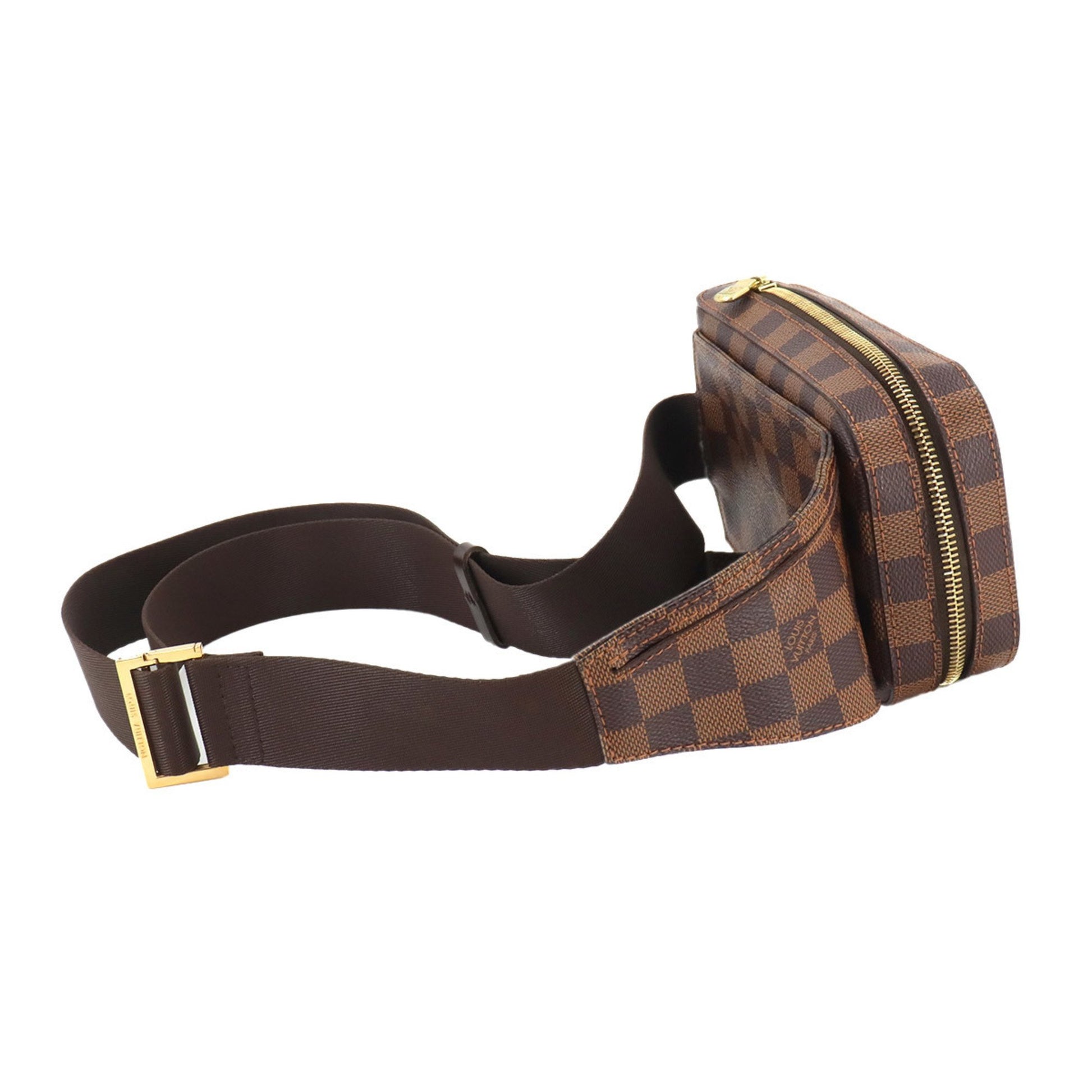 Louis Vuitton Geronimos, Brown, Canvas, clutch