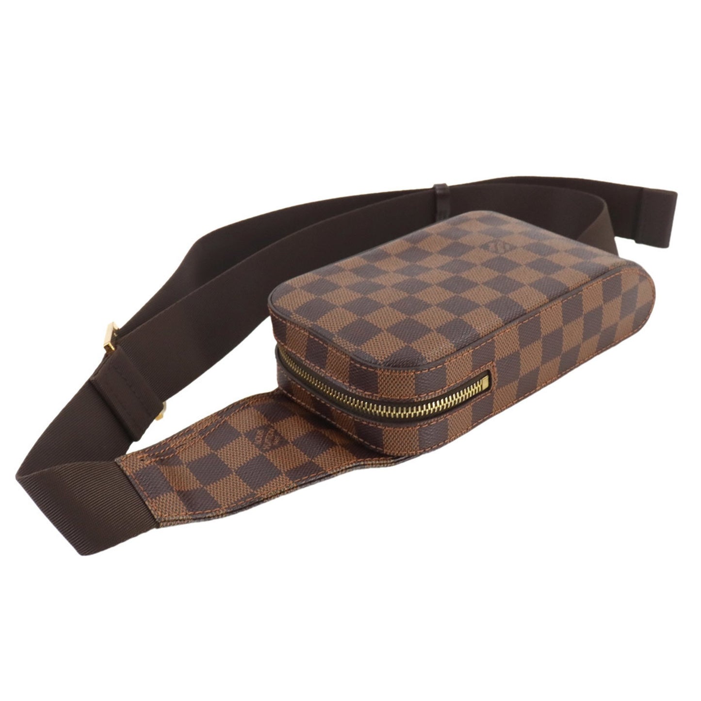 Louis Vuitton Geronimos, Brown, Canvas, clutch