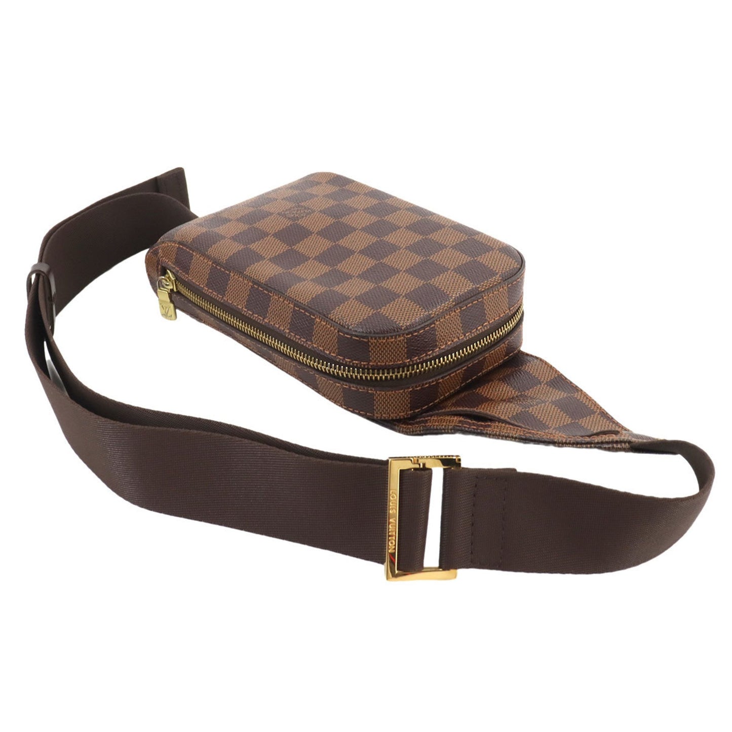 Louis Vuitton Geronimos, Brown, Canvas, clutch